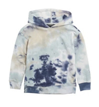 NWT 5th &amp; Ryder Kids Tie Dye Pullover Hoodie Ivory/Blue Size L - £9.35 GBP