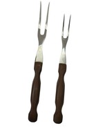 Vtg Cutco Lot of (2) No. 26 &amp; 27 Carving Forks Holiday Brown Handle Made... - $64.03 CAD