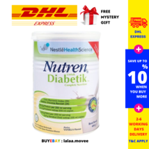 1 Tin Nestle Nutren Diabetic Milk Complete Nutrition Vanilla 800g DHL SHIP - £57.59 GBP