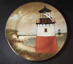 By the Sea Lighthouse salad plate David Carter Brown Oneida 8.25&quot; #3 - £7.03 GBP