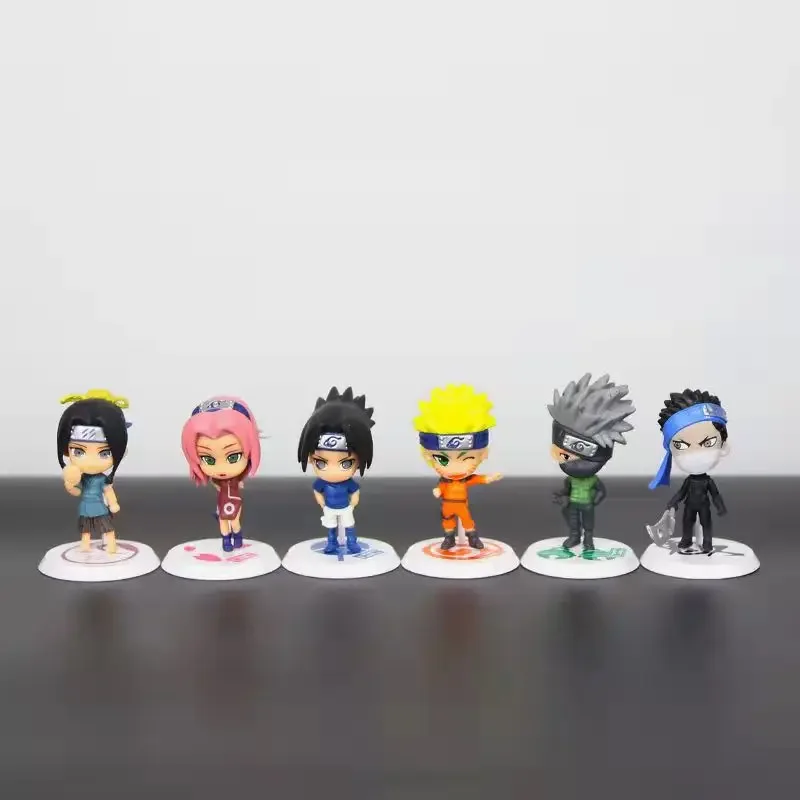 6PCS 1 Set Anime Naruto Shippuden Hinata Sasuke Itachi Kakashi Gaara Jiraiya - £12.12 GBP