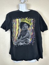 Notorious B.I.G. Men Size L Black Baby Crown Graphic T Shirt Rap Hip Hop... - £5.74 GBP