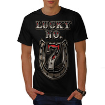 Wellcoda Lucky Number Seven Mens T-shirt, Horse Graphic Design Printed Tee - £14.96 GBP+