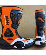 KTM Motorbike leather Boots Riding Motorcycle Racing Sports Safety Long ... - $245.00
