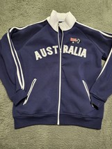 Hoxley Australia Jacket S304Full Zip Embroidered  Fleece Blue Track  Men... - £14.61 GBP