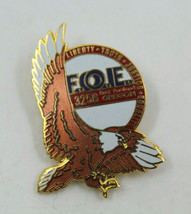 FOE # 3256 Fraternal Order of Eagles East Portland Oregon Bald Eagle Pinback Pin - £11.72 GBP