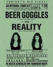 Beer Goggles vs Reality (metal sign) - £15.94 GBP