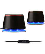 Sanyun SW102 Wired USB Powered Computer Speakers Pair Multimedia Audio f... - $36.62 CAD