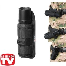 Tactical Molle 360 Degrees Rotatable Flashlight Holster Pouch Holder Waist Case - £13.92 GBP