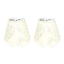 Royal Designs Deep Empire Side Pleat Basic Lamp Shade, Eggshell, 10 x 20 x 15 (S - £173.42 GBP