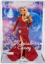 Barbie Mariah Carey Muñeca de Celebración de Navidad, vestido rojo brillante y a - £588.98 GBP
