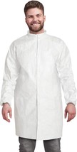 Pack of 10 X-Large White Static Dissipative Barrier Lab Coats - $32.01