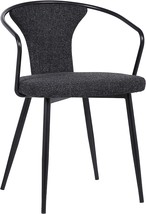 Francis Fabric Dining Chair, Black, By Armen Living. - £79.73 GBP