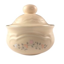 Pfaltzgraff Remembrance Sugar Bowl Lid 4&quot; Discontinued Farmhouse Vintage - $15.48