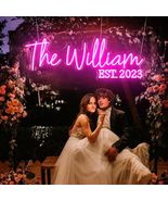 Neon Sign LED Wall Decor Pink Blue USB Powered Dimmable Light - $324.00 MXN