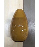 MCM VTG Opaque Rare Amber Glass Vase Modernist Minimalist Collectible Un... - £98.29 GBP