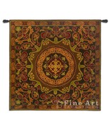 44x44 SUZANI RADIANCE Brown Geometric Asian Tribal Ornate Tapestry Wall ... - $148.50