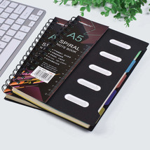 A5 Hard Cover 5 Subject College Ruled Spiral Notebook with Divider,Pack ... - £18.94 GBP