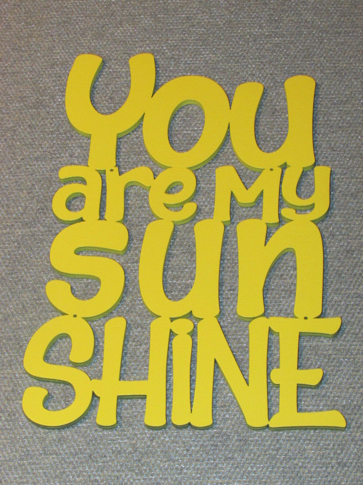 Primary image for You Are My Sunshine Laser Cut Wood Yellow Wall Decor Art Sign