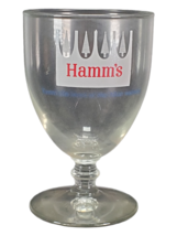 Vintage Hamm&#39;s Crown White Pine Trees Goblet/Stem Glass - £13.81 GBP