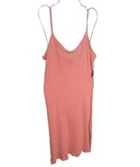 Oh My Gauze Salmon Color 1 Small Slip Dress 100%Cotton Lagenlook Swimcov... - £36.22 GBP