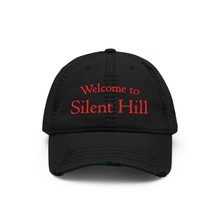 Welcome to Silent Hill Distressed Adjustable Hook &amp; Loop Closure Hat Cap... - £32.84 GBP