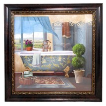 A Little Me Time by Conrad Knutsen Bathroom Home Decor Picture Frame 10.5" - £39.92 GBP