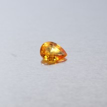 0.64ct Natural Yellow Ceylon Sapphire Loose Gemstone Pear Cut 6x4mm - £35.59 GBP