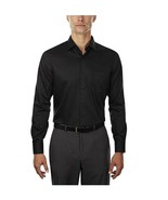 New Van Heusen Men&#39;s Athletic Fit No-Iron Sateen Dress Shirt Black L (16... - $54.12 CAD