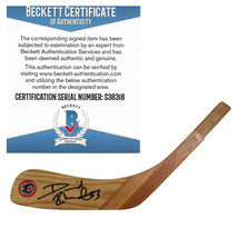 David Rittich Calgary Flames Auto Hockey Stick Blade Beckett Autographed... - $126.10