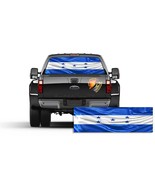 Honduras Flag Rear Window Perforated Graphic Decal Truck  Bandera de Hon... - £40.70 GBP