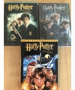 Lot Of 3 DVD&#39;s Harry Potter Chamber Of Secrets Deathly Hallows 1 Scorcer... - $5.69