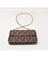 Marc Jacobs Quilted Satin Evening Bag Clutch Brown New - £44.30 GBP