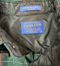 Pendleton Wool Flannel Men’s Large Shirt Green Red Tartan Plaid Made USA... - £37.98 GBP