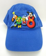 Walt Disney World 2008 3D characters Blue hat Adjustable hat - £6.72 GBP