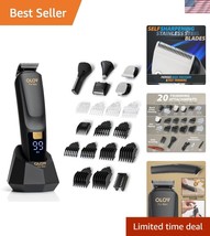 21-Piece Electric Beard Trimmer &amp; Grooming Kit with USB Dock - Waterproo... - $1,092.89 MXN