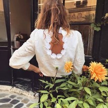 Women blouse vintage autumn cotton floral embroidery blouses long sleeve camisas blusas thumb200