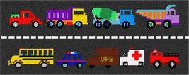 Pepita Needlepoint kit: Trucks On Highway, 15&quot; x 6&quot; - $90.00+