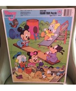 Disney Babies 1984 Golden Frame Tray Puzzle Ages 3-7, 24 Pieces Playground - £12.79 GBP