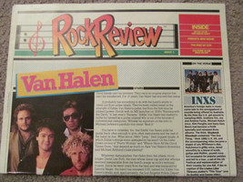 Van Halen Rock Review 1986 Newspaper Fanzine Simple Minds Frampton Culture Club - £3.12 GBP