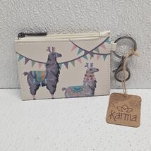 Karma Zip ID Card Llama Wallet 4.5&quot; x 3&quot; - $20.77 CAD