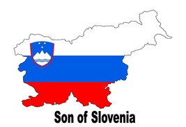 Son of Slovenia Slovenian Country Map Flag Poster High Quality Print - $128.34 MXN+