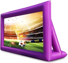PURPLE-22’ ’Feet Inflatable Movie Projector Screen for Outdoor and Indoo... - £168.19 GBP