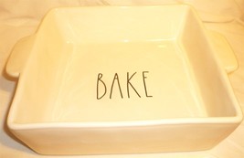 RAE DUNN ARTISAN COLLECTION WHITE STONEWARE &#39;BAKE&#39; - $596.47 MXN