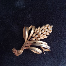 Vintage Gold Tone Wheat Stalk Leaf Brooch - €6,01 EUR