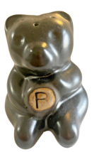 Pepper Shaker Only Pigeon River Pottery Black Bear Signed T Bullen EUC 4 In 2009 - £16.74 GBP