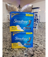 Lot of 2 Stayfree Ultra Thin Regular Pads With Wings, 18 Count NEW - $47.37 CAD