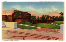 Pioneer Memorial State Park Louisville Kentucky Linen Postcard Unposted - £3.86 GBP