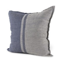 Gray And Blue Color Block Pillow Cover - $1,848.75 MXN