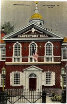 Carpenter&#39;s Hall, Philadelphia, Pennsylvania, vintage postcard 1947 - £9.42 GBP